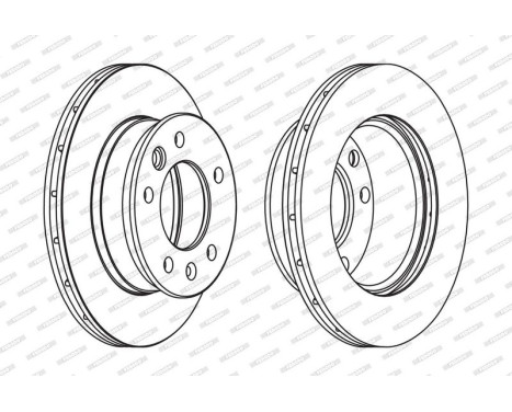 Brake Disc PREMIER FCR228A Ferodo, Image 2