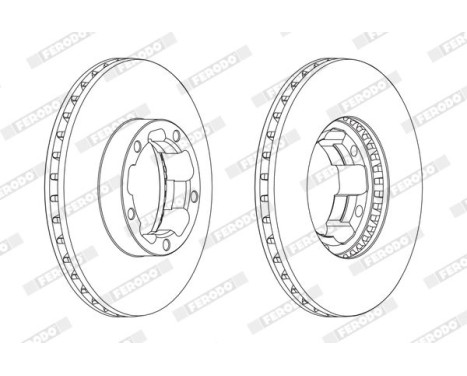 Brake Disc PREMIER FCR261A Ferodo