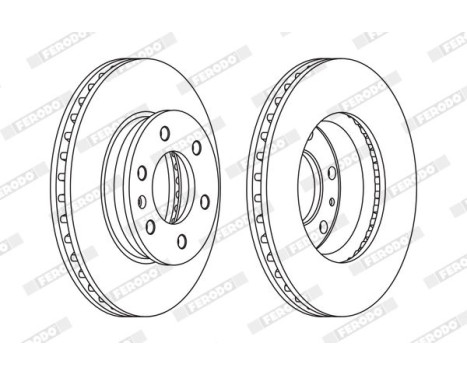 Brake Disc PREMIER FCR310A Ferodo, Image 2