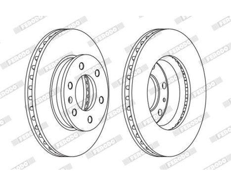Brake Disc PREMIER FCR310A Ferodo, Image 2
