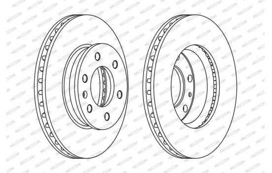 Brake Disc PREMIER FCR310A Ferodo, Image 2