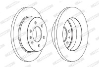 Brake Disc PREMIER FCR311A Ferodo