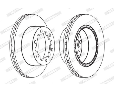 Brake Disc PREMIER FCR312A Ferodo