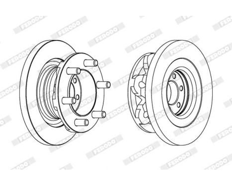 Brake Disc PREMIER FCR313A Ferodo, Image 2