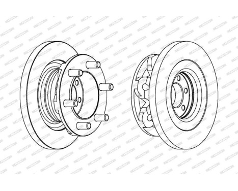 Brake Disc PREMIER FCR313A Ferodo, Image 2