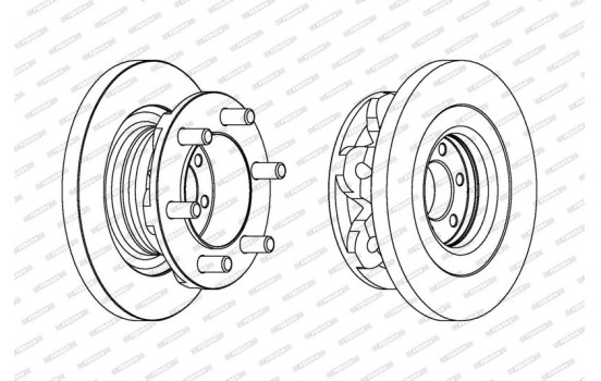 Brake Disc PREMIER FCR313A Ferodo, Image 2