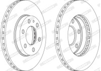 Brake Disc PREMIER FCR314A Ferodo