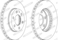Brake Disc PREMIER FCR314A Ferodo