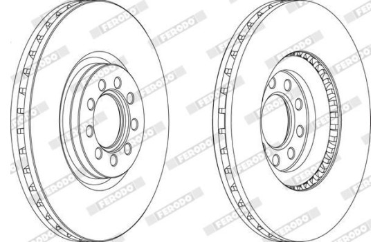 Brake Disc PREMIER FCR317A Ferodo