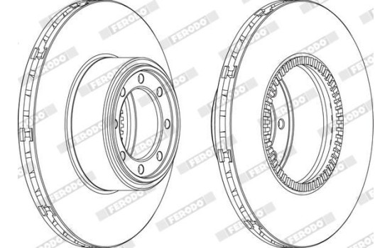Brake Disc PREMIER FCR321A Ferodo
