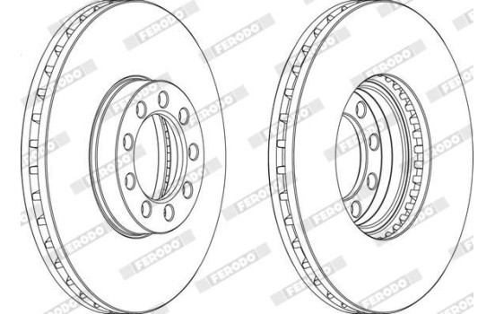 Brake Disc PREMIER FCR329A Ferodo