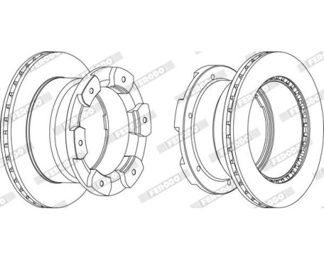 Brake Disc PREMIER FCR332A Ferodo, Image 2