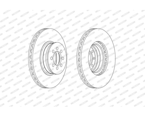 Brake Disc PREMIER FCR335A Ferodo, Image 2
