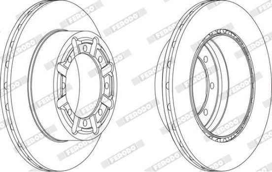 Brake Disc PREMIER FCR340A Ferodo