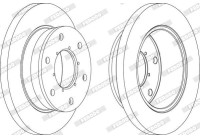 Brake Disc PREMIER FCR343A Ferodo