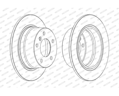 Brake Disc PREMIER High Carbon DDF1028C Ferodo