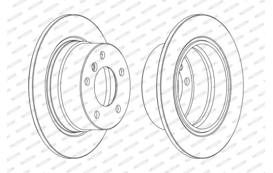 Brake Disc PREMIER High Carbon DDF1028C Ferodo