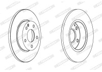 Brake Disc PREMIER High Carbon DDF1219C Ferodo