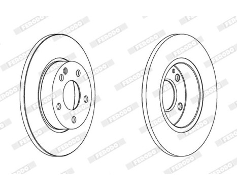 Brake Disc PREMIER High Carbon DDF1219C Ferodo