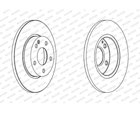 Brake Disc PREMIER High Carbon DDF1219C Ferodo