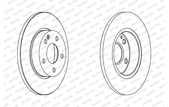 Brake Disc PREMIER High Carbon DDF1219C Ferodo