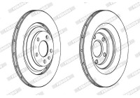 Brake Disc PREMIER High Carbon DDF1240C Ferodo