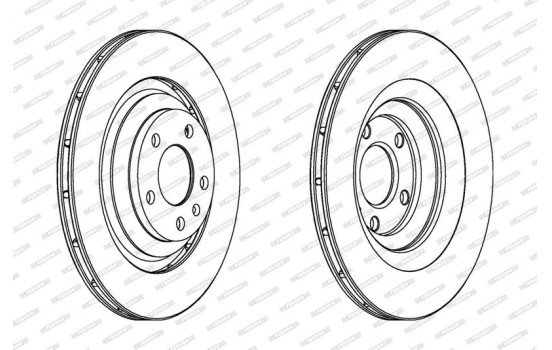 Brake Disc PREMIER High Carbon DDF1240C Ferodo