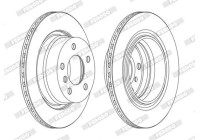 Brake Disc PREMIER High Carbon DDF1285C Ferodo