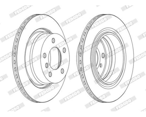 Brake Disc PREMIER High Carbon DDF1285C Ferodo