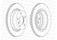 Brake Disc PREMIER High Carbon DDF1285C Ferodo