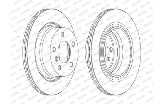 Brake Disc PREMIER High Carbon DDF1285C Ferodo