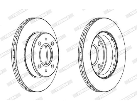 Brake Disc PREMIER High Carbon DDF1301C Ferodo, Image 2