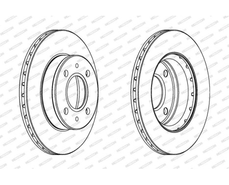 Brake Disc PREMIER High Carbon DDF1301C Ferodo, Image 2