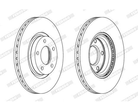 Brake Disc PREMIER High Carbon DDF1312C Ferodo