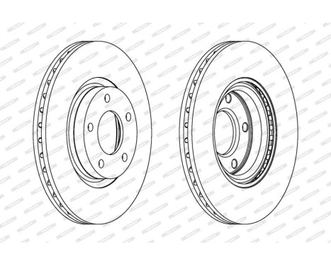 Brake Disc PREMIER High Carbon DDF1312C Ferodo