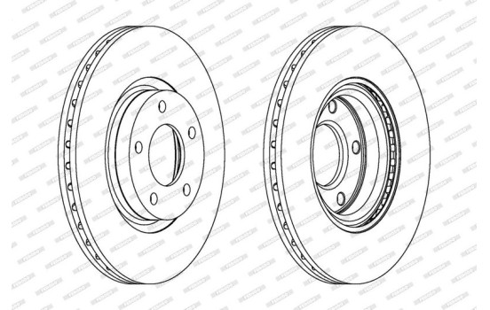 Brake Disc PREMIER High Carbon DDF1312C Ferodo
