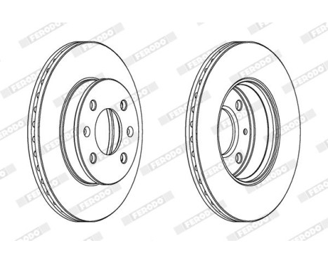 Brake Disc PREMIER High Carbon DDF1529C Ferodo
