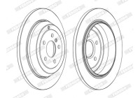 Brake Disc PREMIER High Carbon DDF1530C Ferodo