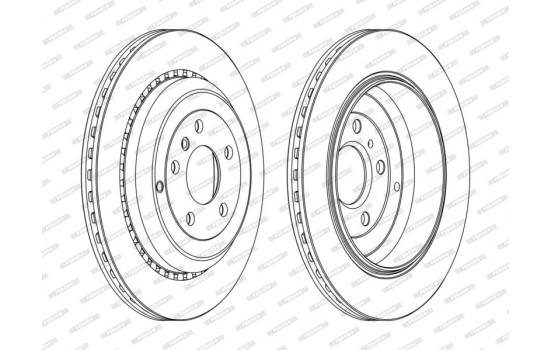 Brake Disc PREMIER High Carbon DDF1531C Ferodo