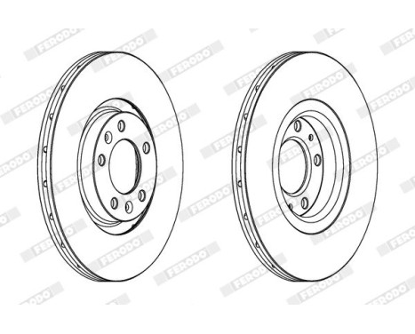 Brake Disc PREMIER High Carbon DDF1652C Ferodo