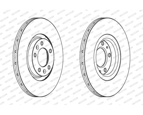 Brake Disc PREMIER High Carbon DDF1652C Ferodo