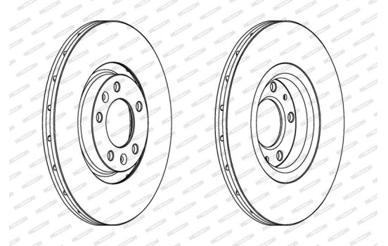 Brake Disc PREMIER High Carbon DDF1652C Ferodo
