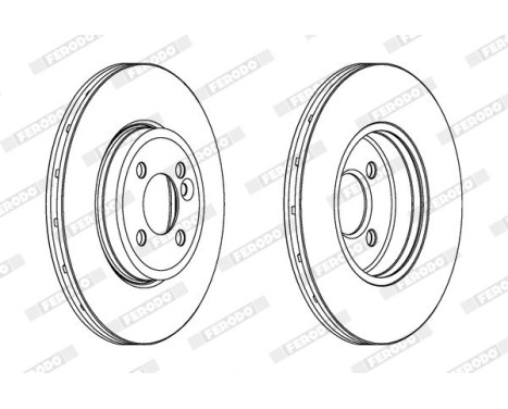 Brake Disc PREMIER High Carbon DDF1711C Ferodo