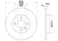 Brake Disc PRO 8DD 355 101-641 Hella