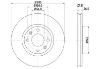 Brake Disc PRO 8DD 355 105-051 Hella