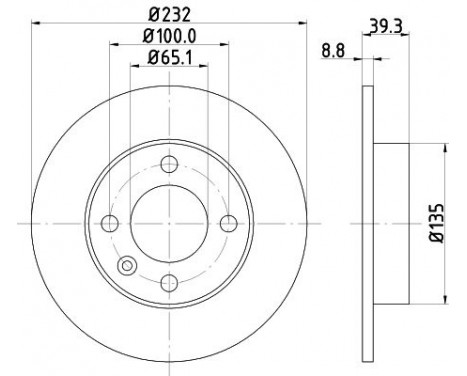 Brake Disc PRO 8DD 355 106-681 Hella