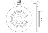 Brake Disc PRO 8DD 355 109-191 Hella