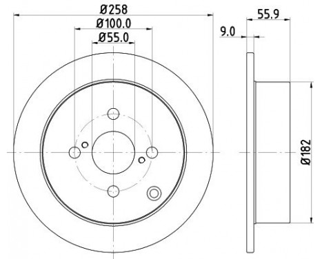 Brake Disc PRO 8DD 355 110-471 Hella