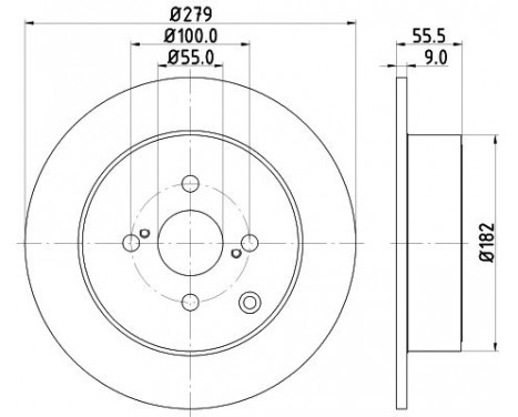 Brake Disc PRO 8DD 355 110-511 Hella