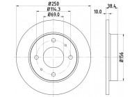 Brake Disc PRO 8DD 355 111-531 Hella